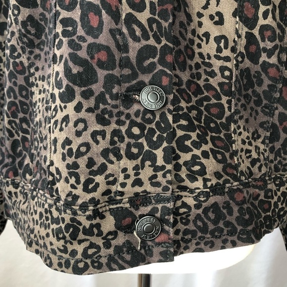 NWT Nine West Sarah Jean Jacket leopard print (wild one) stretch twill XL - Picture 3 of 10